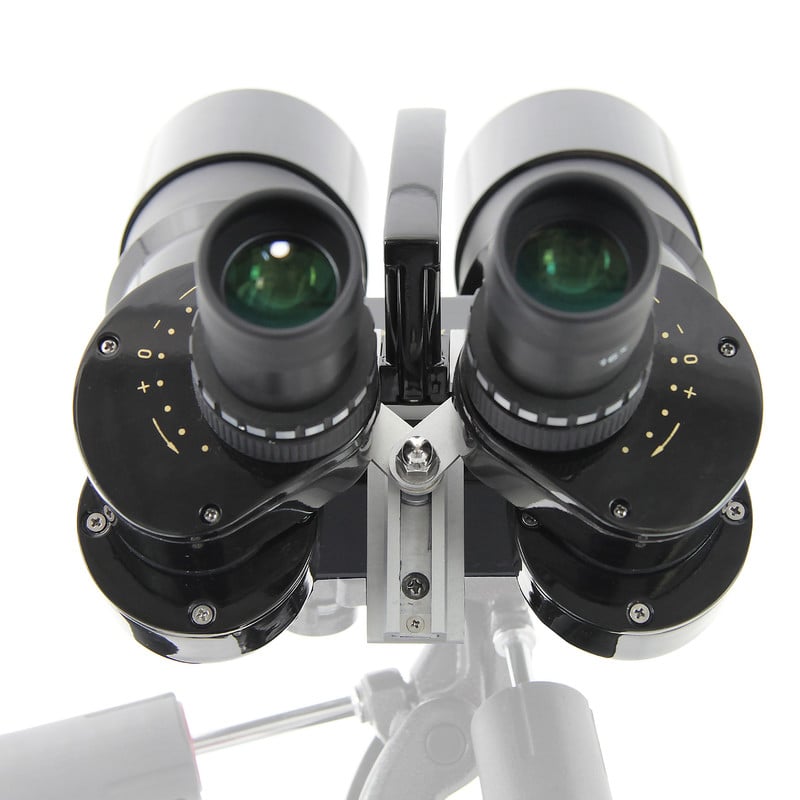 Omegon Nightstar 45° Verrekijkers, 16x70, 2 Omegon Verrekijkers Nightstar 16x70 45d 1 Omegon Nightstar Verrekijkers vooraanzicht met beide oculairs zichtbaar en ergonomische afwerking
