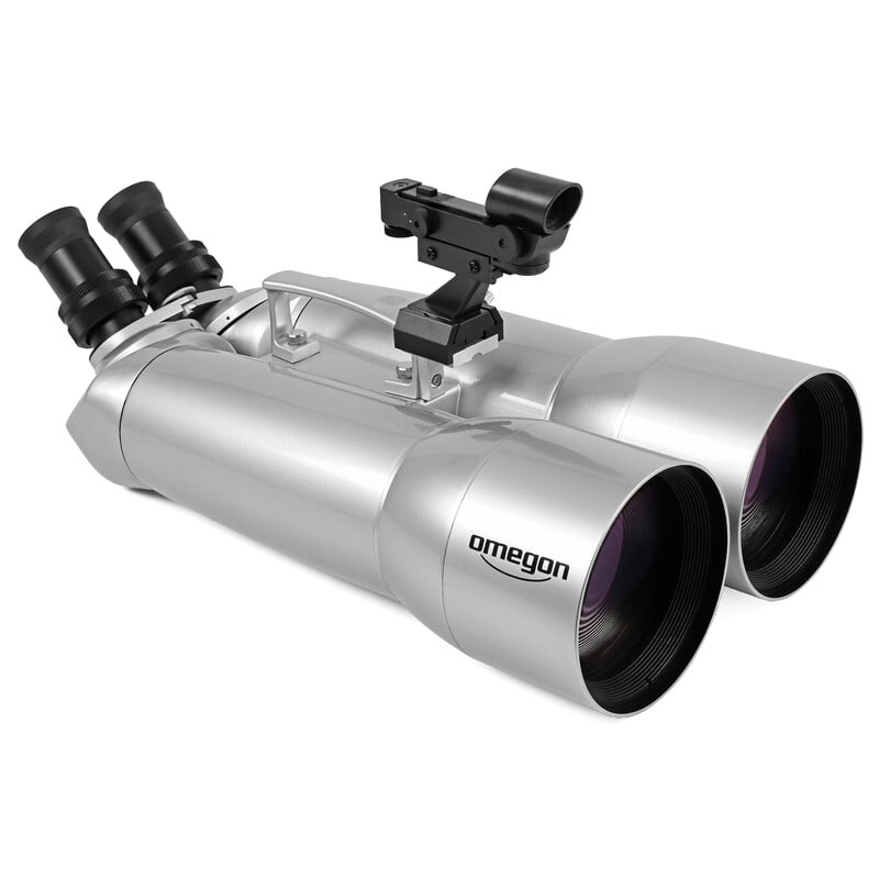 Omegon Nightstar Binoculars 20+40x100 Doublet with Interchangeable Eyepieces 1 Omegon Binoculars binoculars Nightstar 20 40x100 doublet with interchangeable eyepieces 1 Omegon Nightstar Binoculars mounting point for viewfinder on top of binocular housing