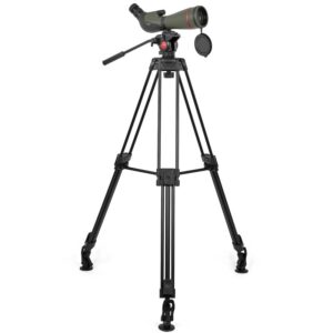 Omegon Zoom Spotting Scope 20-60x80 mm met Aluminium Driepootstatief en Panoramakop