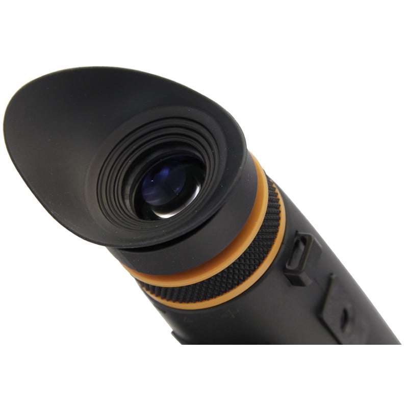 Omegon Monocular 8x42, Orange 2 Omegon monocular 8x42 orange 1 Omegon monocular 8x42 OrangeLine eyepiece with fold-out eyecup and blue coating