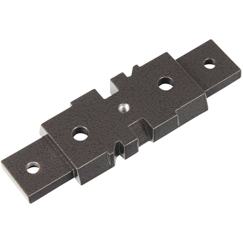 Omegon Mounting Rail 15cm For EQ-5/6 Mounts 1 Omegon mounting rail 15cm for EQ 5 6 mounts 1 Omegon mounting rail top view of 15cm black aluminum dovetail with central thread and mounting holes