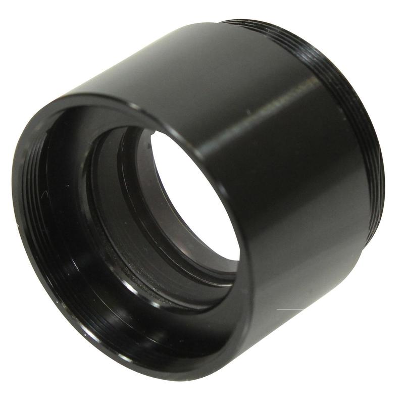 Omegon 2x Glass Road Corrector for Binoviewers (31.8 mm) 1 Omegon Road Corrector for Binoviewers 1 25 2x 1 Omegon road corrector 2x oblique front view with visible filter thread and lens mount