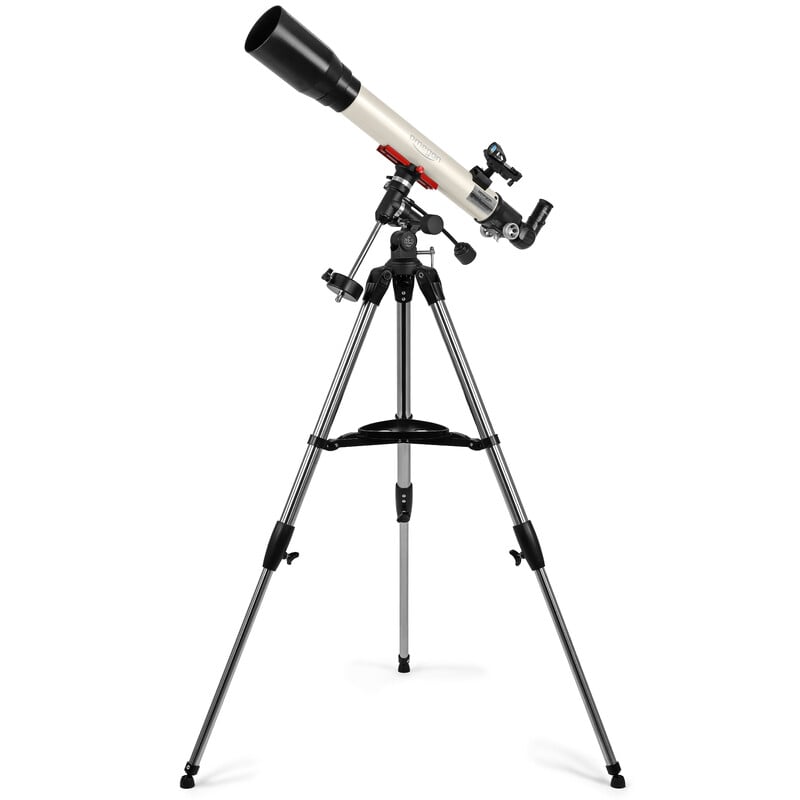 Omegon Horizon AC 70/700 EQ-1 – 2,75″ Achromatische Refractor 2 Omegon telescoop Horizon AC 70 700 EQ 1 Neo 6 Omegon AC 70/700 Telescoop volledig gemonteerd op EQ-1 Neo statief, klaar voor maan- en planeetwaarneming
