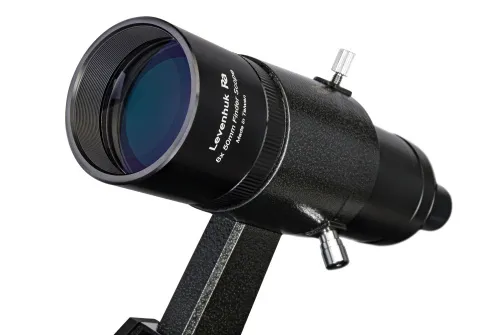 Levenhuk Ra 250N Dobson close-up of the optical finder scope