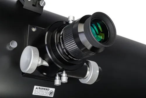 Levenhuk Ra 250N Dobson close-up of the focuser and eyepiece area
