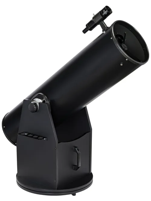 Levenhuk Ra 250N Dobson side view of the Newtonian reflector on Dobsonian mount