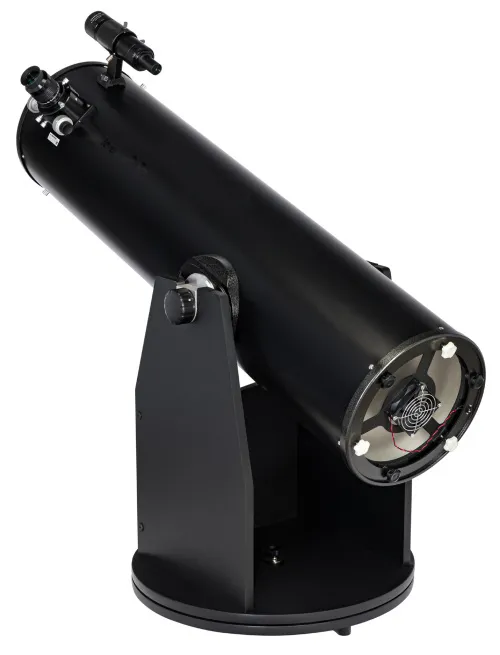 Levenhuk Ra 250N Dobson side view of the Newtonian reflector on Dobsonian mount