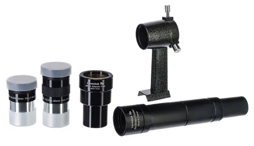 Levenhuk Ra 150N Dobson kit eyepieces and finder scope accessories
