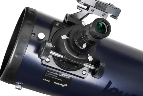 Levenhuk New Skyline PLUS 6 inch close-up of focuser and eyepiece holder