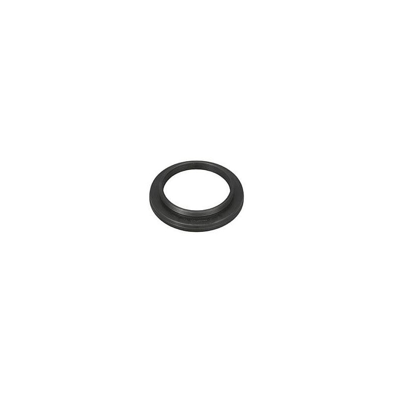 TeleVue Adapter 2,4" / M48 - Paracorr zwarte lage adapterring met 2,4 inch naar M48 schroefdraad op witte achtergrond