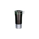 TeleVue Barlow lens 4x Powermate 2" zwarte TeleVue Powermate 4x barlowlens met 2 inch aansluiting, klemring met stelschroeven en groene TeleVue Powermate-opdruk op witte achtergrond