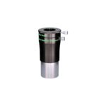 TeleVue Barlow lens Powermate 2x 2'' zwarte TeleVue 2x Powermate barlowlens met 2 inch aansluiting, klemring met stelschroeven en groene TeleVue Powermate-opdruk op witte achtergrond
