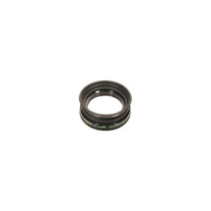 TeleVue DIOPTRX 0,50 – astigmatisme-corrector zwarte dioptrie-adapterring voor oculair op witte achtergrond.