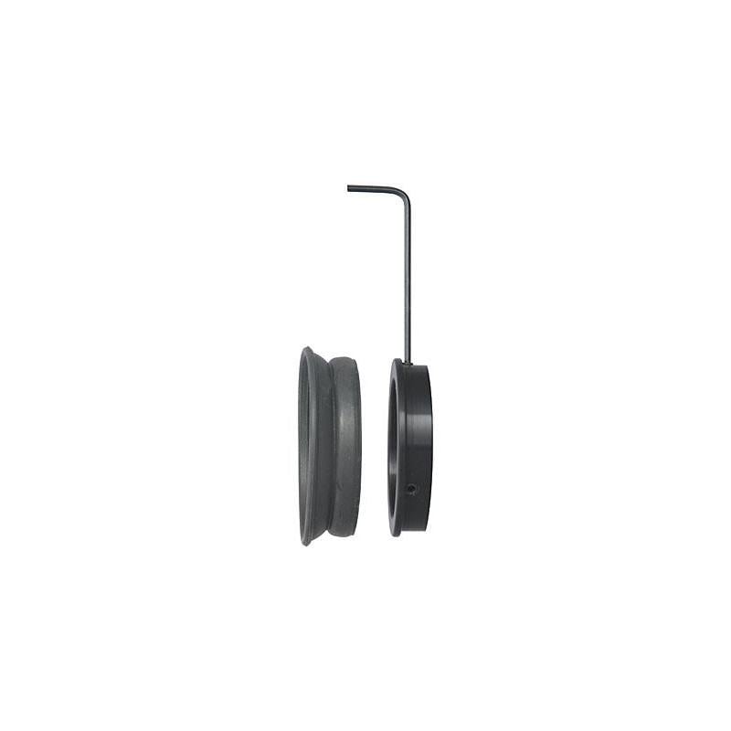 TeleVue DIOPTRX adapter, voor alle Nagler type 6 oculairs zwarte Dioptrx adapterringen met inbussleutel op witte achtergrond