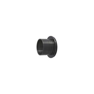 TeleVue Imaging System adapter, voor 2" focuser zwarte metalen adapter met brede flens en 2 inch aansluiting op witte achtergrond