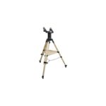 TeleVue Montering Gibraltar HD5 Alt-AZ volledig zicht op de alt-az montering met houten statief, spreiderketting en monteringkop op witte achtergrond
