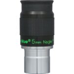 TeleVue Nagler oculair, type 6, 5mm, 1,25" close-up van het 1,25 inch Nagler 5 mm oculair met geribbelde grip en groene Tele Vue opdruk