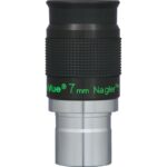 TeleVue Nagler oculair, type 6, 7mm, 1,25" close-up van het 1,25 inch oculair met geribbelde grip en groene “7 mm Nagler” opdruk