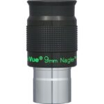 TeleVue Nagler oculair, type 6, 9mm, 1,25" close-up van het 1,25 inch oculair met geribbelde grip en groene “9 mm Nagler” opdruk