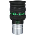 TeleVue Oculair DeLite 18,2mm 1,25" close-up van het 1,25 inch DeLite 18,2 mm oculair met groene opdruk en geribbelde grip