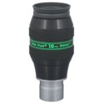 TeleVue Oculair Delos 10mm 1,25" close-up van het Delos 10 mm oculair met groene TeleVue Delos markering op de behuizing