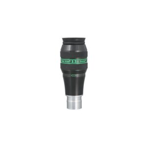 TeleVue Oculair Delos 3,5mm 1,25" productfoto van het 1,25 inch Delos 3,5 mm oculair met geribbelde grip en groene Delos-opdruk op witte achtergrond