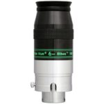 TeleVue Oculair Ethos 6mm 1,25"/2" close-up productfoto van het oculair met groene opschriftband en metalen vatting