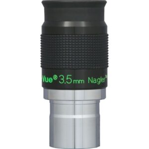 TeleVue Oculair Nagler Type 6 3,5mm 1,25" close-up van het 1,25 inch Nagler 3,5 mm oculair met geribbelde grip en groene Tele Vue opdruk
