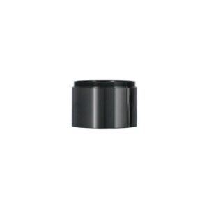 TeleVue Oculairhouder verlengstuk, 2" zwart 2 inch verlengstuk met schroefdraad op witte achtergrond