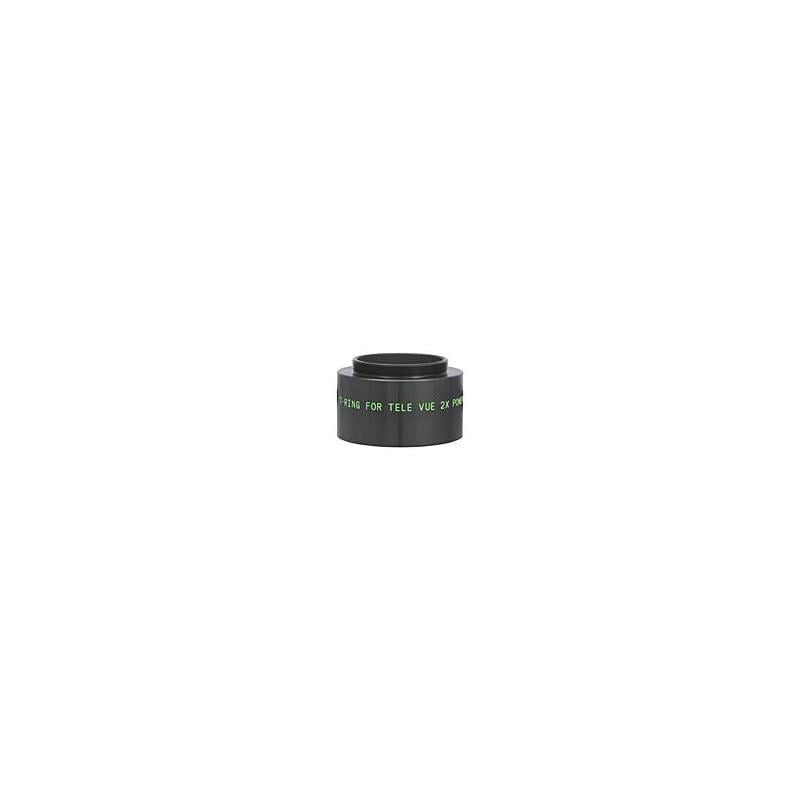 TeleVue PMT-2200 T-ring adapter zwarte T2-adapterring voor 2x Powermate 2 inch met groene opdruk op witte achtergrond