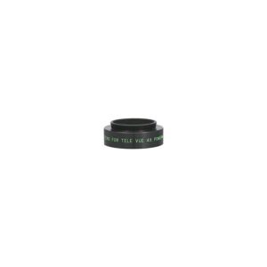 TeleVue PMT-4201 T-ring adapter zwarte metalen adapterring met mannelijke T2 schroefdraad voor Tele Vue 4x Powermate 2 inch op witte achtergrond
