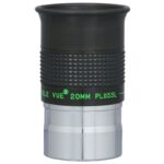 TeleVue Plössl-oculair, 20mm, 1,25" close-up van het 1,25 inch Plössl 20 mm oculair met geribbelde grip en groene Tele Vue opdruk