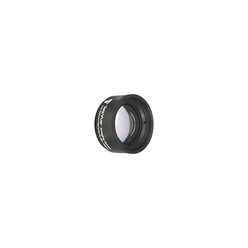 TeleVue Reducer/beeldveldegalisator, 0,8x, voor 102 telescopen 0,8x reducer/flattener met multicoating in zwarte behuizing op witte achtergrond