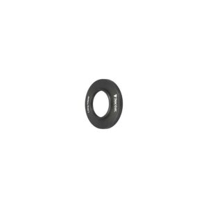 TeleVue Standaard T-ring adapter, voor 2,4", zwarte korte T2-adapterring met binnendraad op witte achtergrond